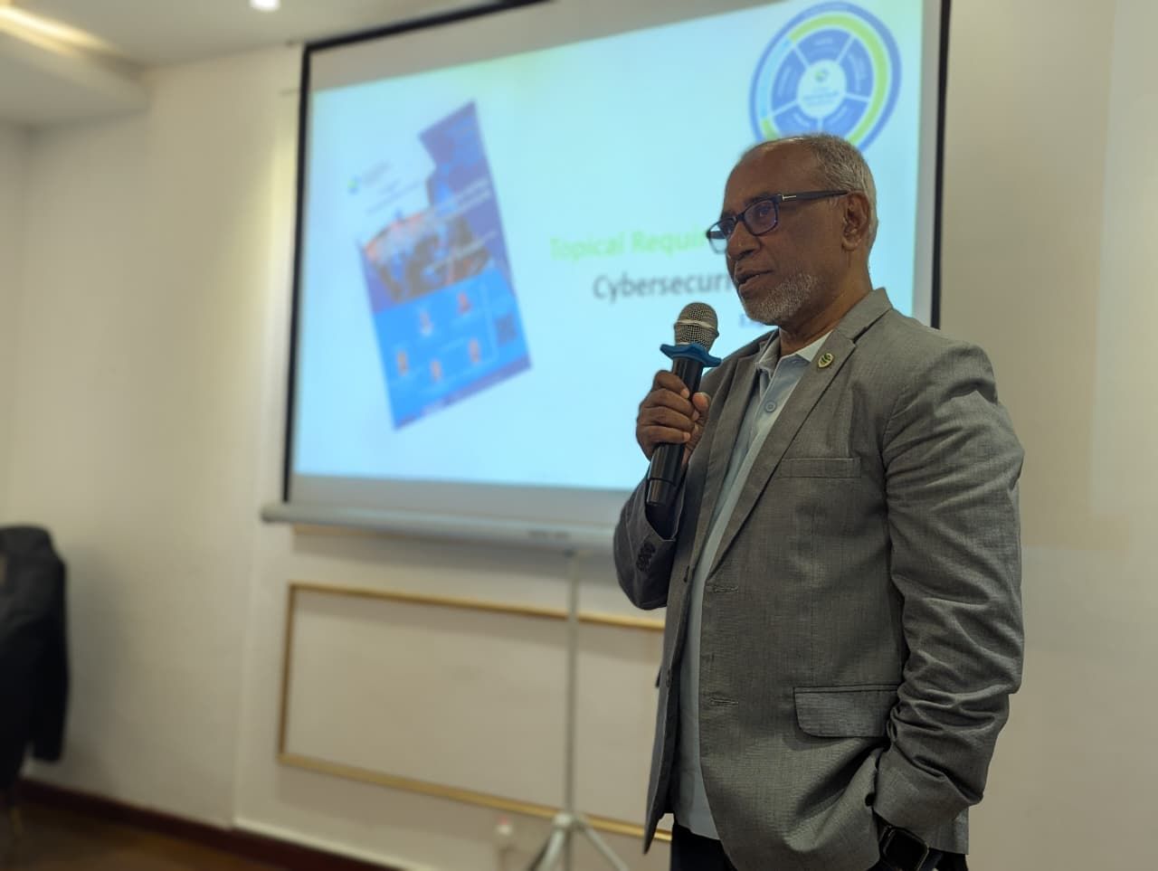 Internal auditors networking at an event