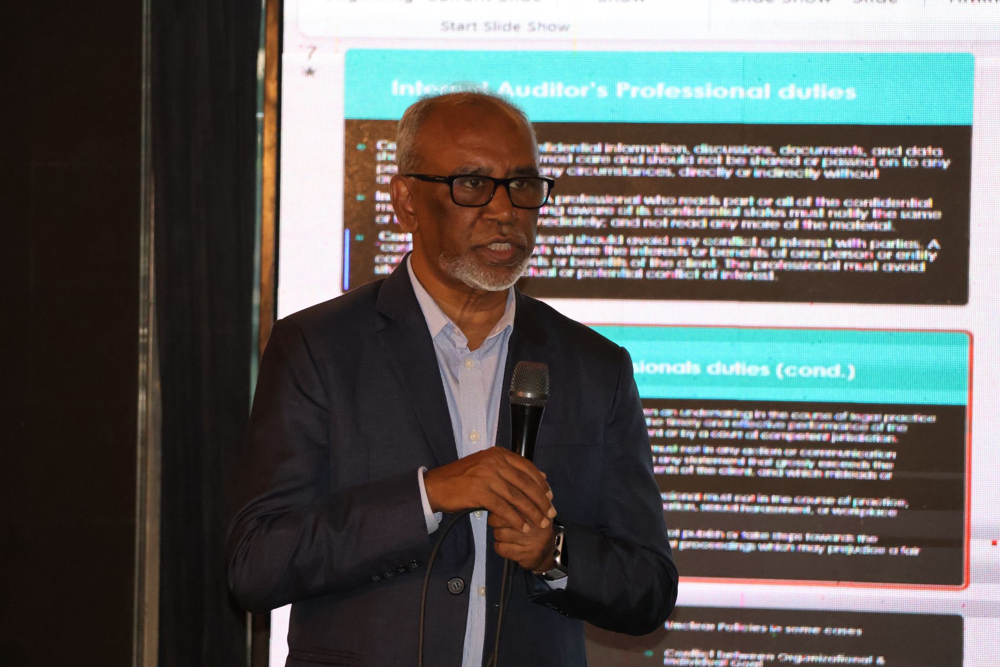 Q and A session during ethics training